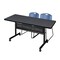 Kobe Rectangle FlipTop Table, 60" W, 29" H, Laminate Top, Gray MKFTM6030GY44BE - alternate 1